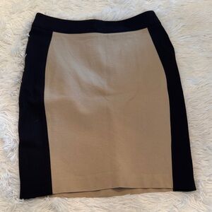 Banana Republic Tan and Black Pencil Skirt